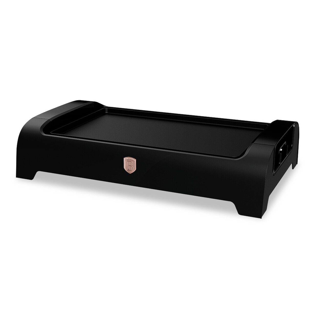 Gratar electric de masa Berlinger Haus, Black Rose, 1500W, 37x24 cm, aluminiu turnat, negru - imagine 2