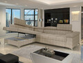 Coltar extensibil stanga 4 locuri ELTAP, LT-18AMO, Eridano, 275x202x88 cm, lemn/poliester, bej