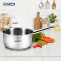 Cratita, Cooking by Heinner, Maestro, 20 x 10 cm, 3 L, inox, gri