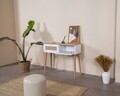 Dulap, Wolina, Mount, 95x100x35 cm, MDF , Alb / Stejar