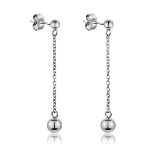 Cercei, Emily Westwood, Silver Chain Bubbled, inox, argintiu
