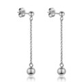 Cercei, Emily Westwood, Silver Chain Bubbled, inox, argintiu