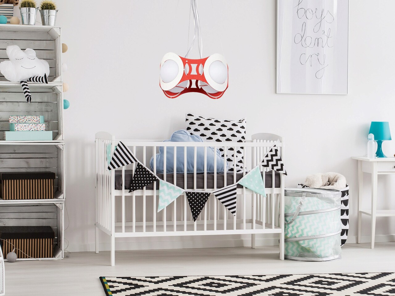 Lustra, Lightric, 414LRC1497, Metal, Rosu