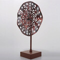 Decoratiune, Enzo, metal, 22 x 35 cm, multicolor