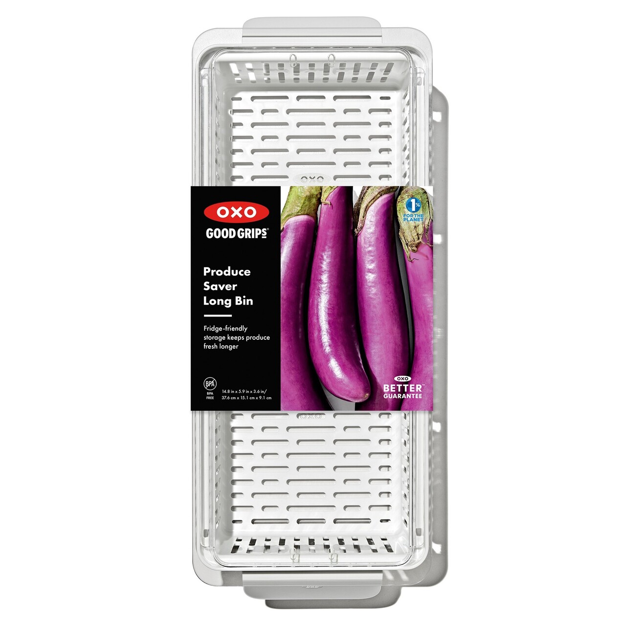 Recipient pentru pastrare legume, plastic, 37,6 x 15,1 x 9,1 cm, "Produce Saver" - OXO - imagine 19