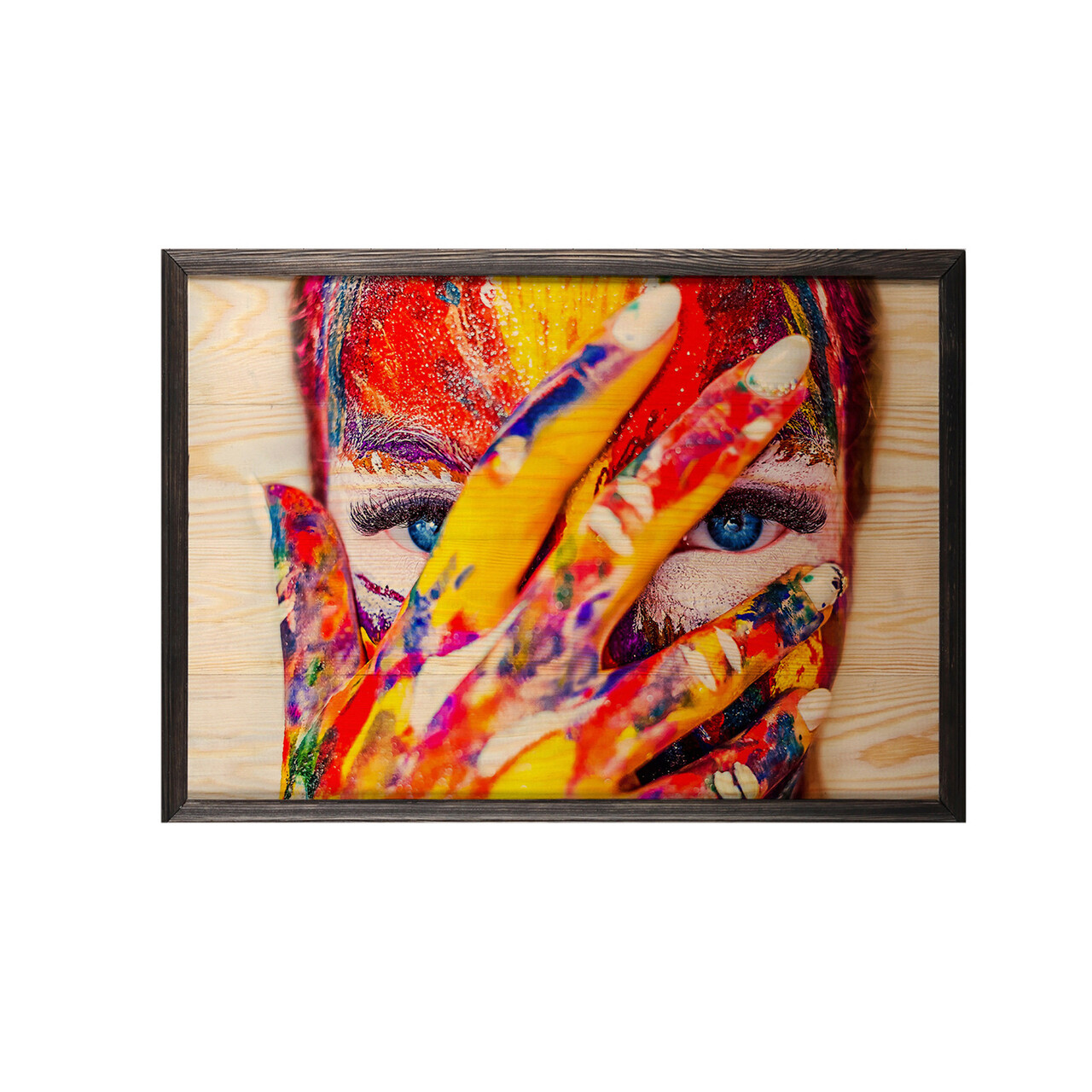 Tablou decorativ, Colorful XL, Lemn, Lemn, Multicolor - 1 | YEO