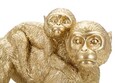 Decoratiune Monkey Mom, Mauro Ferretti, 29.5x11.5x18.5 cm, polirasina, auriu