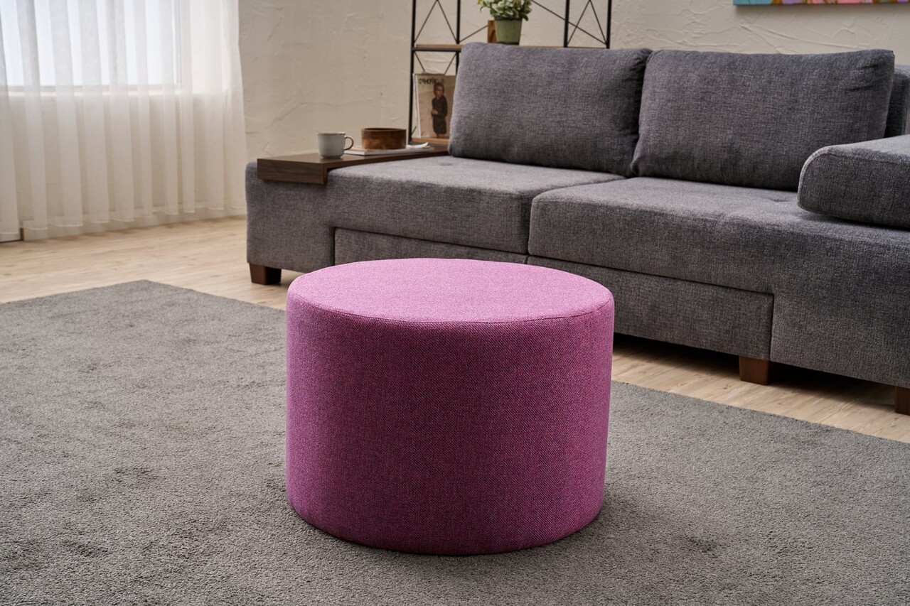 Taburet, Atelier del Sofa, 825BLC5201, Lemn, Lila - view 2