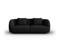 Canapea 2 locuri, Tulum, Cosmopolitan Design, 180x90x70 cm, tesatura chenille, negru
