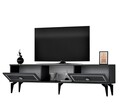 Comoda TV, Olivia, Nil, 150x44.6x29.6 cm, PAL, Antracit / Argintiu