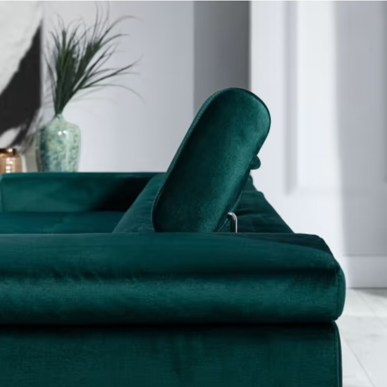 Coltar extensibil stanga 4 locuri ELTAP, Ric-45, Ricardo, 281x205x88 cm, lemn/poliester, verde inchis - view 10