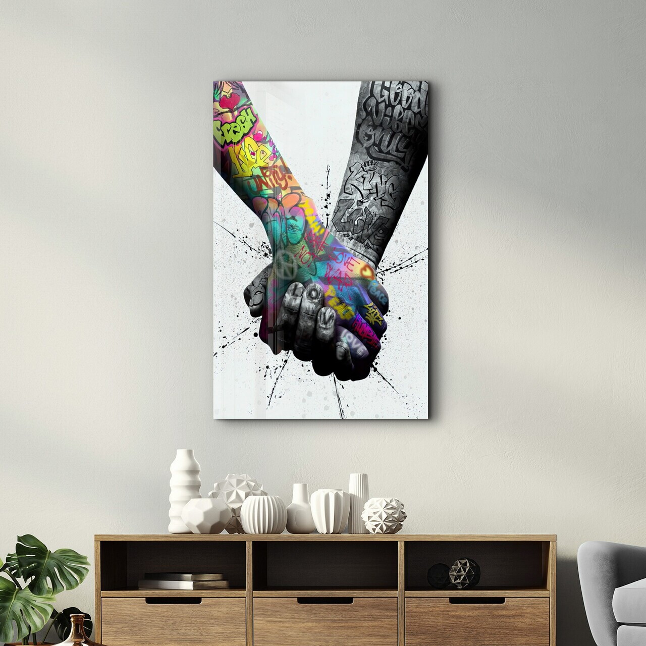 Tablou decorativ, OGLS-8079, Dimensiuni: 46 x 72 cm, Multicolor — imaginea 3