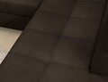 Coltar extensibil stanga 4 locuri ELTAP, ERI-35, Eridano, 275x202x88 cm, lemn/poliester, maro inchis