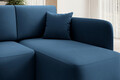 Coltar extensibil dreapta 3 locuri ELTAP, Hadson, 206x150x89 cm, lemn/poliester, albastru inchis