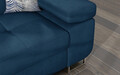 Coltar extensibil stanga 4 locuri ELTAP, Armd-62, Armando, 289x203x85 cm, lemn/poliester, albastru inchis