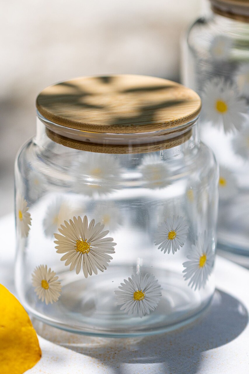 Set recipiente cu capac, Hermia, 127RKL1401, Borcan mare: 10 x 10 x 13,7 cm / 890 ml (1 bucată), Transparent - imagine 2