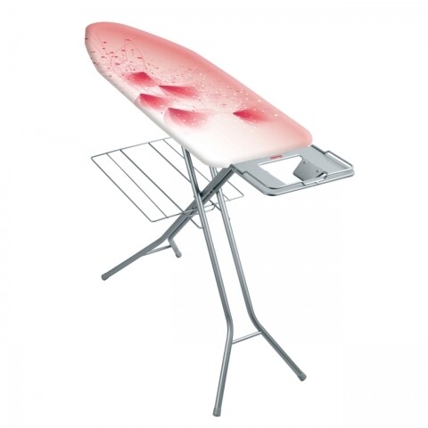 Masa de calcat Antares Pink, Metaltex, 38 x 114 cm, metal/bumbac/burete, roz