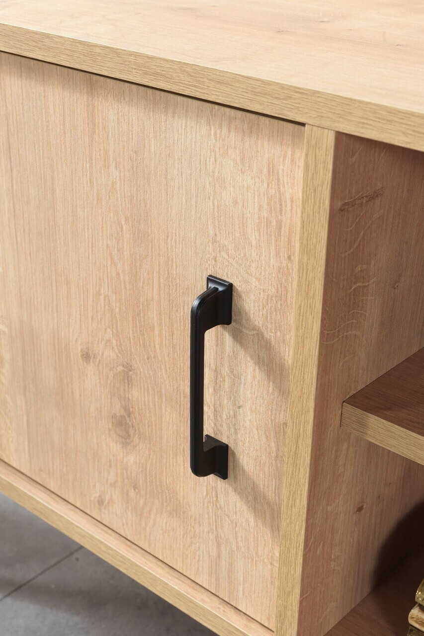 Comoda TV, Hanah Home, Şile 3108, 100x60x35 cm, PAL, Maro — imaginea 5
