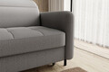 Coltar extensibil stanga 3 locuri ELTAP, LT-03MAN, Gomsi, 228x165x100 cm, lemn/poliester, gri inchis
