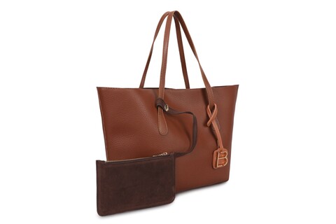 Geanta, lucky bees, 288 tan brown, piele ecologica, nisipiu/maro