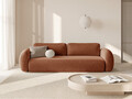Canapea extensibila 3 locuri, Tonale, Cosmopolitan Design, 262x105x88 cm, tesatura chenille, caramiziu