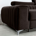 Coltar extensibil dreapta 3 locuri ELTAP, RT-22NU, Grayson, 278x205x92 cm, lemn/poliester, maro inchis