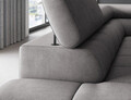 Coltar extensibil stanga 5 locuri ELTAP, LT-04AU, Ferucce, 276x200x93 cm, lemn/poliester, gri