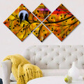 Set 4 tablouri decorative, 4MDF21764481286, MDF, Imprimat UV, Multicolor