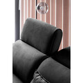 Coltar extensibil dreapta 4 locuri ELTAP, RT-10SAV, Noble, 255x201x100 cm, lemn/poliester, negru