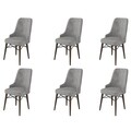 Set de scaune, Charlotte, Pare, Metal, Gri/Maro