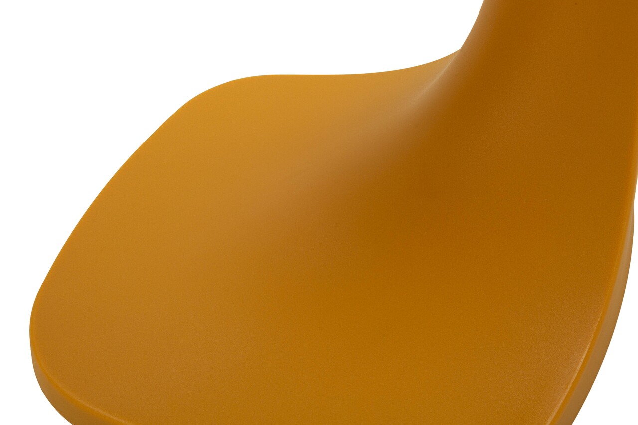 Masuta de cafea, Mauro Ferretti, Ibiza, 42x42x52 cm, utilizare interior / exterior,  plastic, mustar - view 3