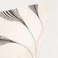 Lenjerie de pat pentru o persoana Felicity, Homla, 2 piese, 140x200 cm, microfibra din poliester, bej/negru