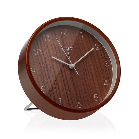 Ceas de masa cu alarma Brown, Versa, 16.2 cm, plastic 16.2