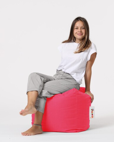 Taburet puf, Square Pouf, Ferndale, 45×45 cm, poliester impermeabil, roz 45x45 imagine model 2022
