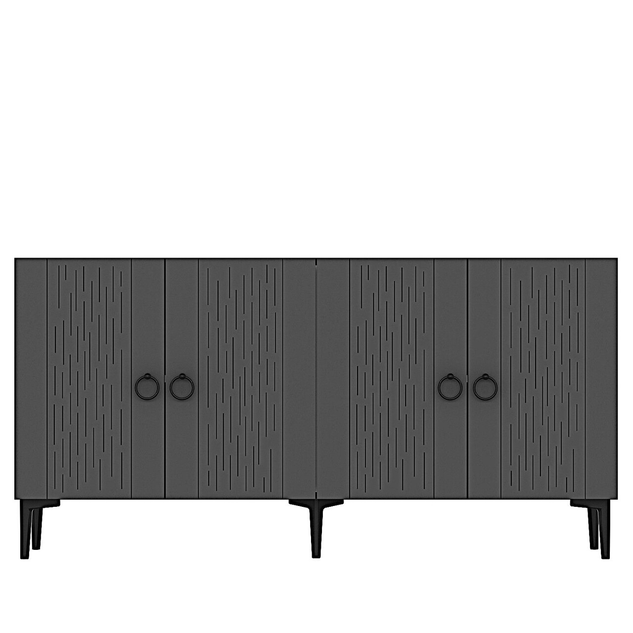 Consola, Hanah Home, Rain 150, 150x75x32 cm, PAL , Antracit - view 4