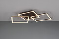 Plafoniera Trail, RL, 52.5x52.5x7 cm, 31W, 1x SMD, metal, negru mat