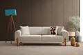 Canapea extensibila 3 locuri, Artie, 560ARE4103, Lemn de fag / PAL, Crem
