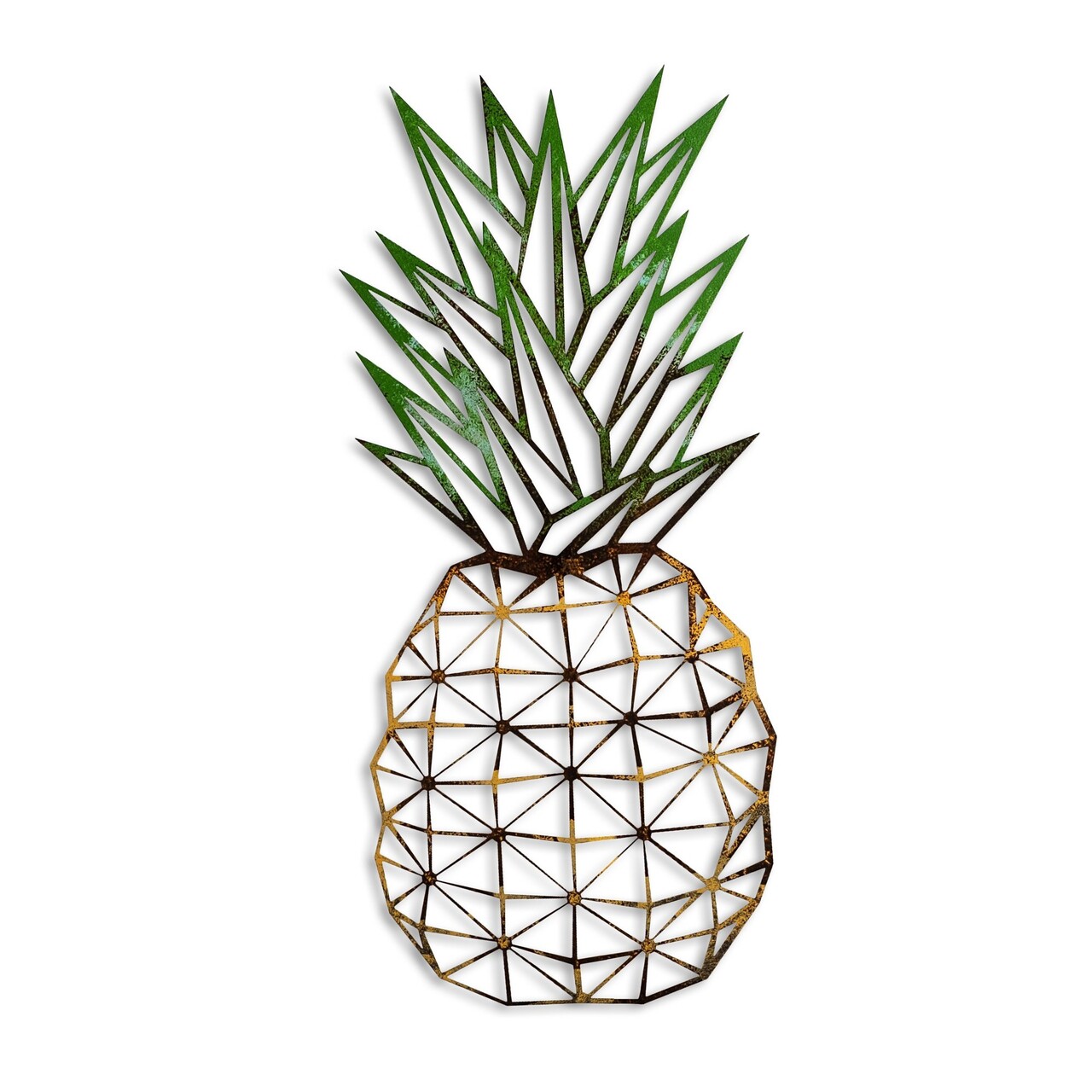 Decoratiune de perete, Pineapple 223, Lățime: 56 cm Înălțime: 24 cm Adâncime: 1,5 cm, Multicolor - view 6
