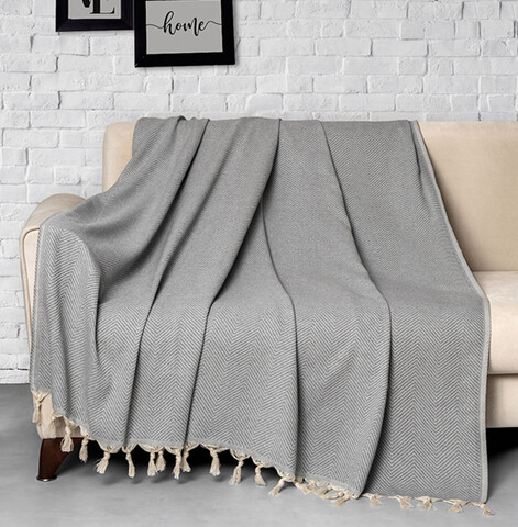 Cuvertura de pat, Trendy - Grey (300), DC Home, Bumbac