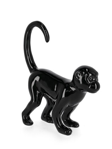Decoratiune Mowgli, Bizzotto, 21 x 7.3 x 25 cm, ceramica, negru 7.3