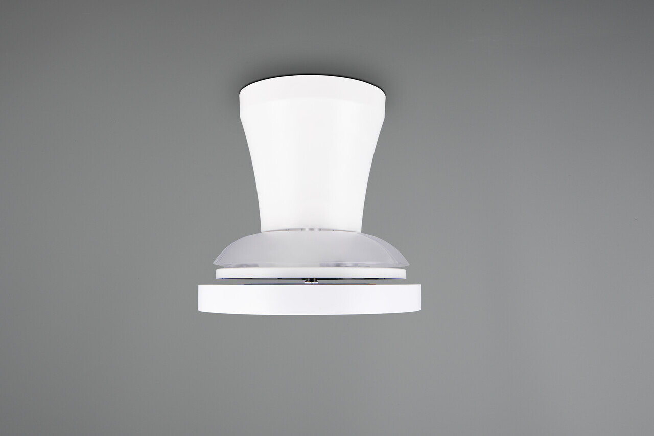 Plafoniera cu ventilator Moss, RL, 22x18 cm, 13W, 1x SMD, metal/plastic, alb - view 2