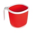 Cana pentru incalzit laptele in cuptorul cu microunde, Snips, 0.7 L, polipropilena, rosu