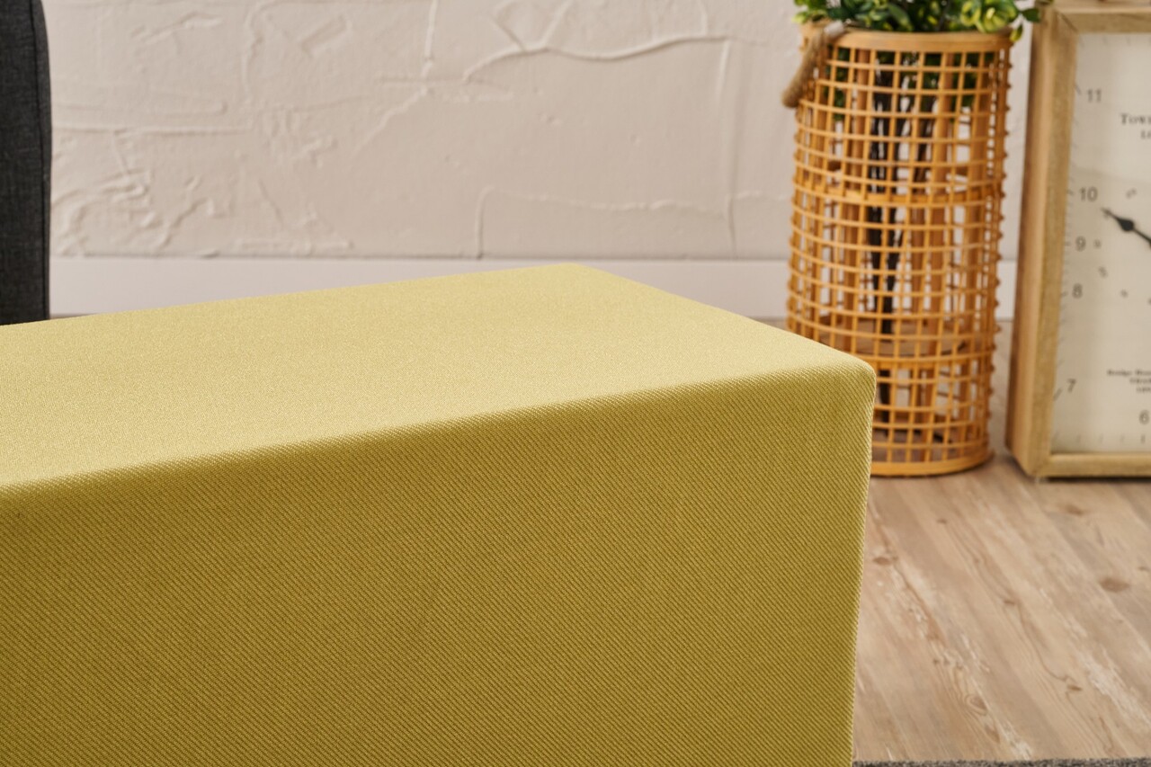 Taburet, Atelier del Sofa, 825BLC5135, Lemn, Galben - view 3