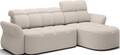 Coltar extensibil dreapta 3 locuri ELTAP, Beneth, 301x185x115 cm, lemn/poliester, bej