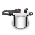 Oala sub presiune, Tefal, Secure Chrono P2594401, 8 L, 2 programe de gatire, aluminiu, argintiu