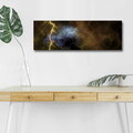 Tablou decorativ cu lumina LED, 3090İACTD-53, Canvas, 30 x 90 cm, Multicolor