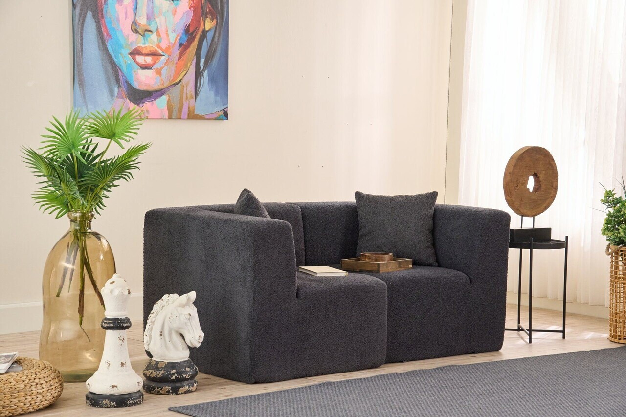 Canapea 2 locuri, Atelier del Sofa, 613LFS1119, Antracit — imaginea 2