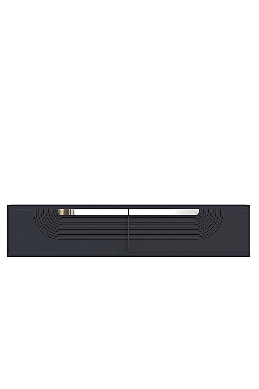 Dulap, Hanah Home, Meyra 120, 120x25.5x29.6 cm, Antracit / Argintiu — imaginea 4