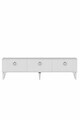 Comoda TV, Hanah Home, Demet, 180x53x30 cm, Alb