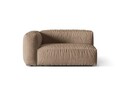 Modul stanga pentru canapea, 1 loc, Martina-120, Micadoni Home, 160x106x75 cm, catifea, bej inchis